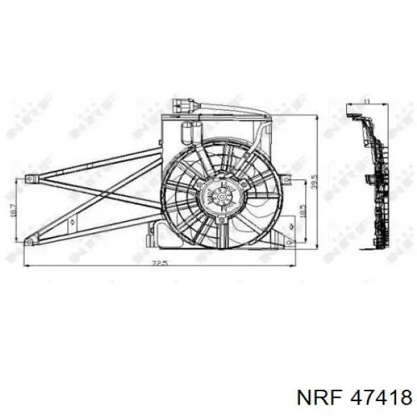 Ventilador del radiador NRF 47418 precio, desde 47,33 EUR