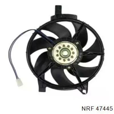 47445 NRF ventilador (rodete +motor Radiador de intercooler con electromotor completo)