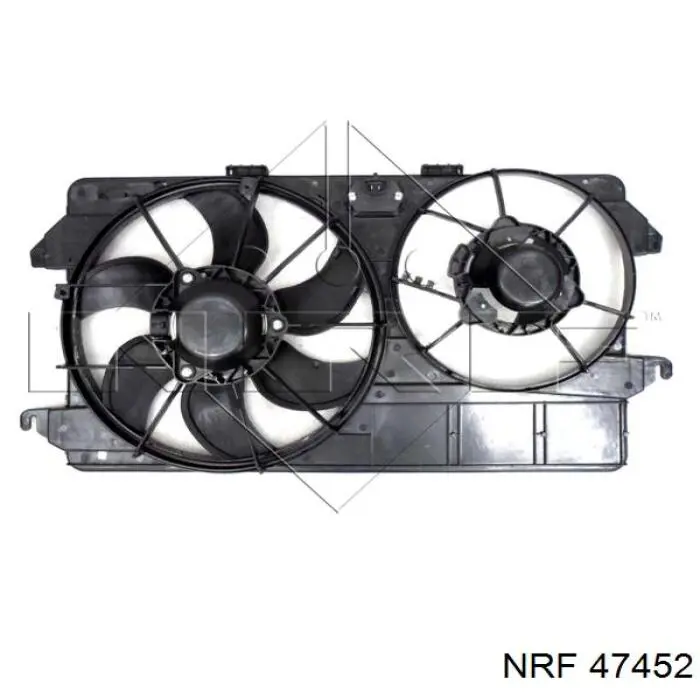 Difusor de radiador, ventilador de refrigeración, condensador del aire acondicionado, completo con motor y rodete para Ford Connect (TC7)