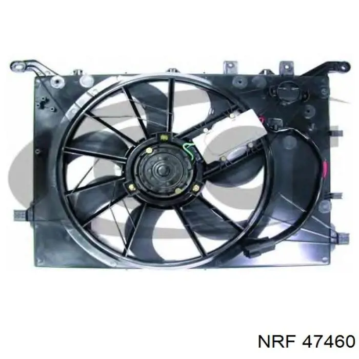 Difusor de radiador, ventilador de refrigeración, condensador del aire acondicionado, completo con motor y rodete para Volvo S60 (RS, RH)