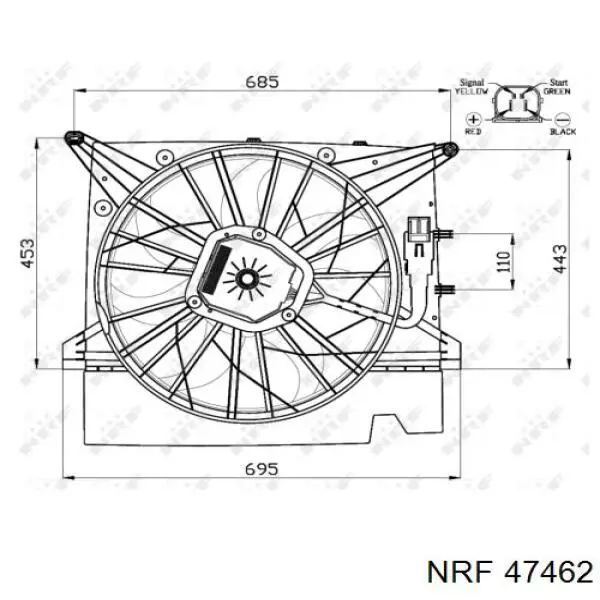 31261586 Volvo ventilador del motor