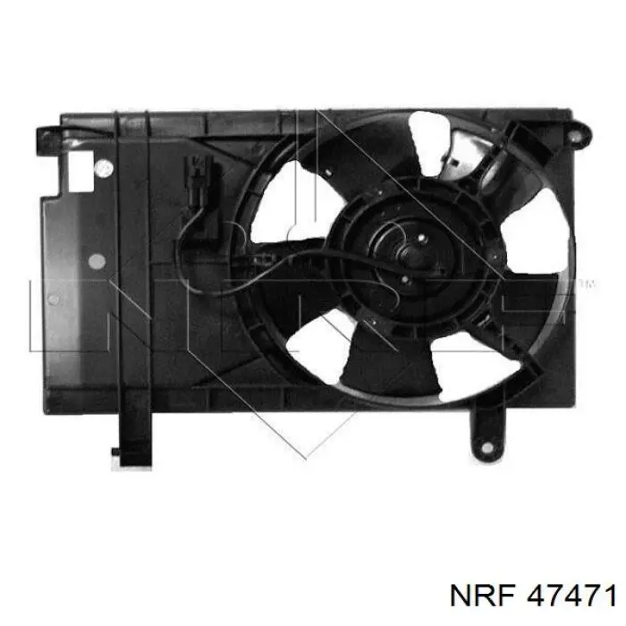 96536522 HAN difusor de radiador, ventilador de refrigeración, condensador del aire acondicionado, completo con motor y rodete