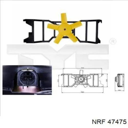 47475 NRF Ventilador de refrigeración del motor