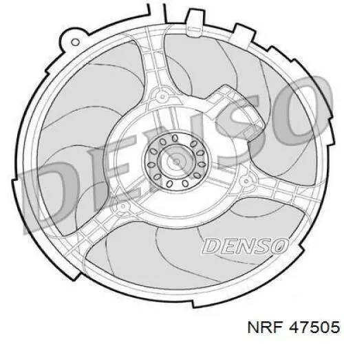 Ventilador del motor 47505 NRF