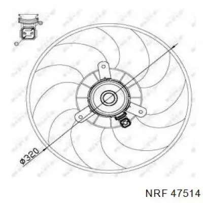 47514 NRF ventilador del motor