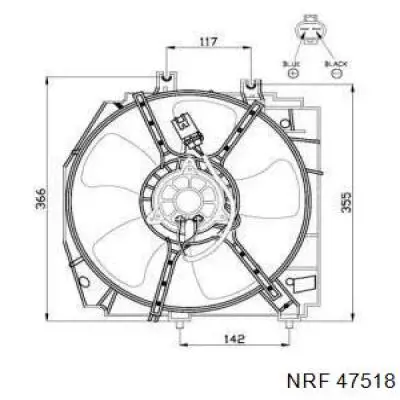 450923W1Q Polcar motor del ventilador de enfriado