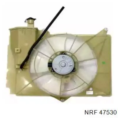Difusor de radiador, ventilador de refrigeración, condensador del aire acondicionado, completo con motor y rodete para Toyota Yaris (NCP2)
