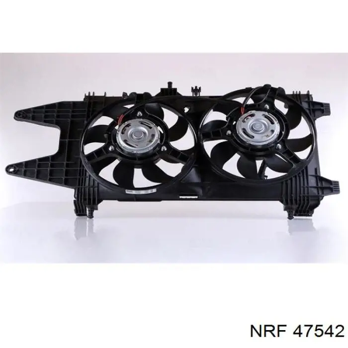 47542 NRF difusor de radiador, ventilador de refrigeración, condensador del aire acondicionado, completo con motor y rodete