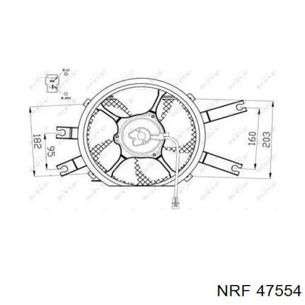 Comprar 7812A147 Mitsubishi Difusor del radiador del aire acondicionado con ventilador y motor