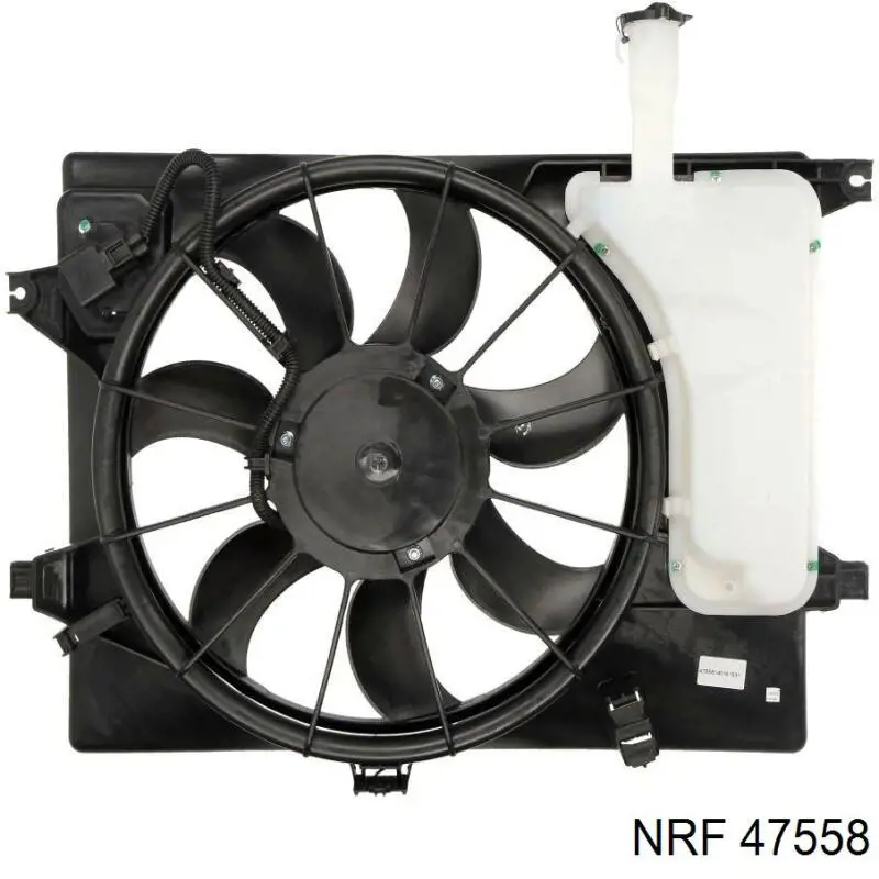 Difusor de radiador, ventilador de refrigeración, condensador del aire acondicionado, completo con motor y rodete para Hyundai Elantra (MD)