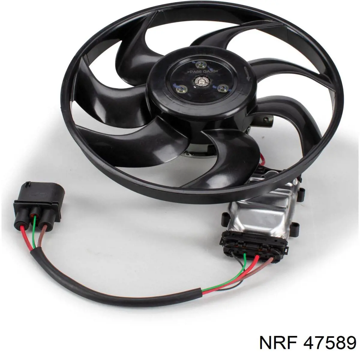 47589 NRF ventilador (rodete +motor refrigeración del motor con electromotor, izquierdo)