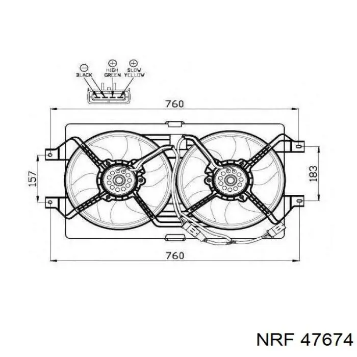 Comprar 47674 NRF Ventilador de radiador