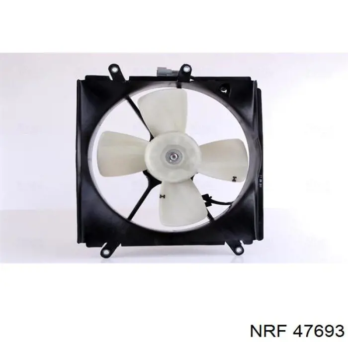 47693 NRF difusor de radiador, aire acondicionado, completo con motor y rodete