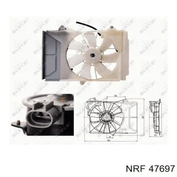 47697 NRF Ventilador de refrigeración del motor