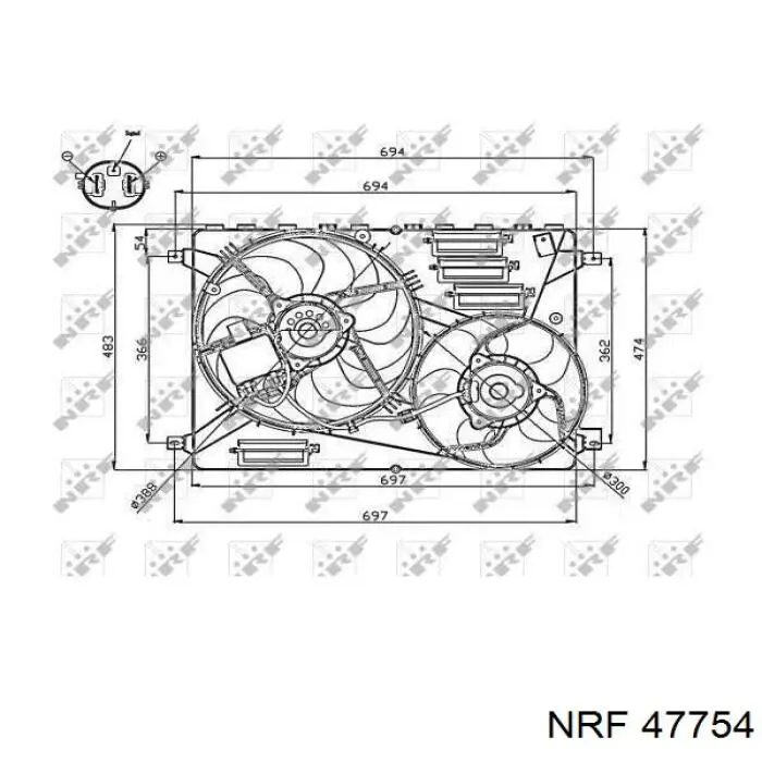 Comprar 47754 NRF Ventilador de radiador