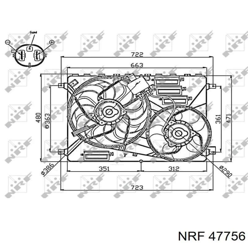 Comprar 47756 NRF Ventilador de radiador