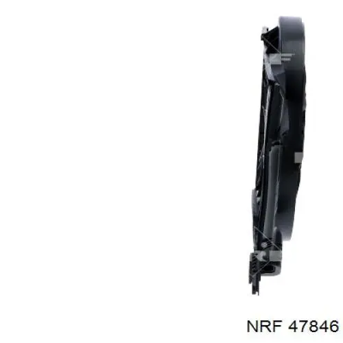 47846 NRF difusor de radiador, ventilador de refrigeración, condensador del aire acondicionado, completo con motor y rodete