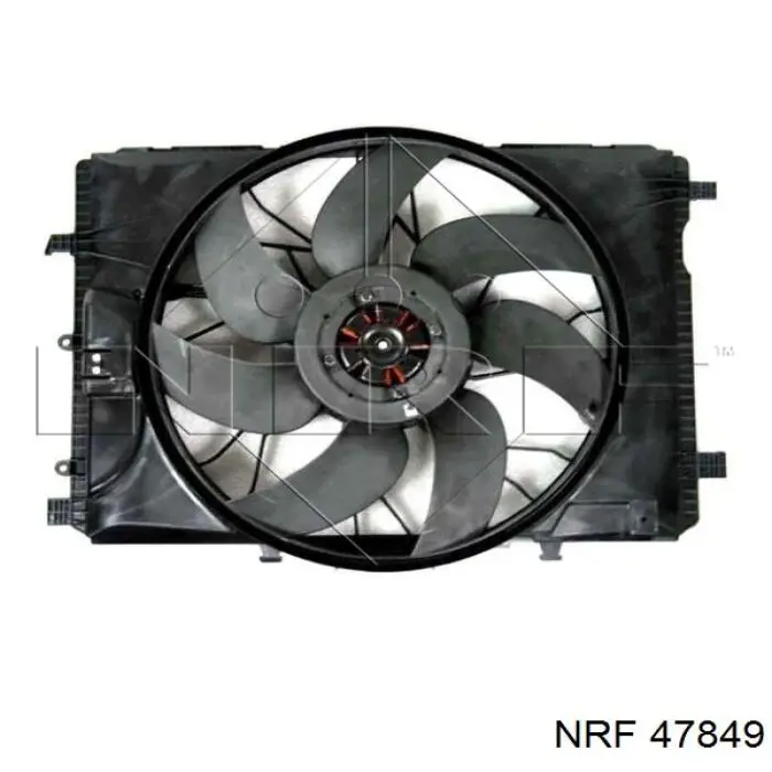 47849 NRF difusor de radiador, ventilador de refrigeración, condensador del aire acondicionado, completo con motor y rodete