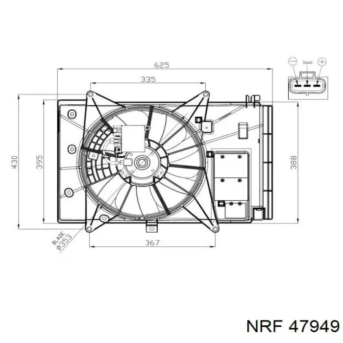 Comprar PEHH15210 Mazda Ventilador eléctrico de refrigeración completo izquierdo (motor y hélice)