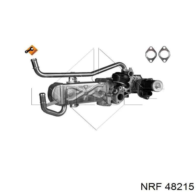Enfriador de recirculación de gases de escape EGR 48215 NRF