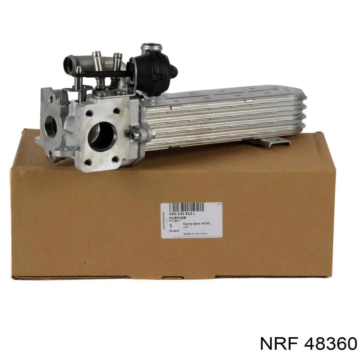 Enfriador de recirculación de gases de escape EGR NRF 48360