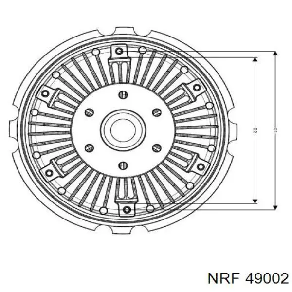 49002 NRF embrague, ventilador del radiador