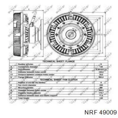 Embrague viscoso de ventilador 2100502016 Sachs