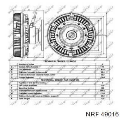 D5ME015TT Thermotec embrague, ventilador del radiador