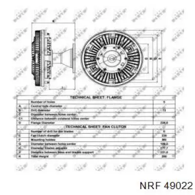 7.60809 Diesel Technic embrague, ventilador del radiador