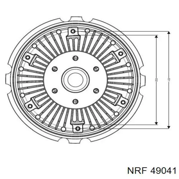 Embrague, ventilador de refrigeración NRF 49041 precio, desde 334,89 EUR