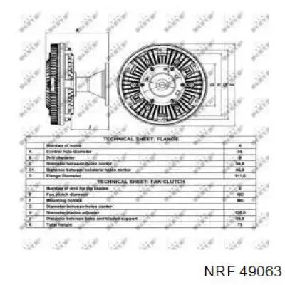 Embrague, ventilador de refrigeración NRF 49063 precio, desde 80,06 EUR