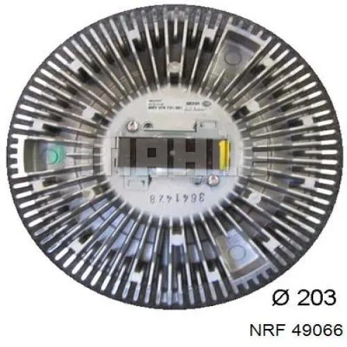 Embrague viscoso de ventilador 49066 NRF