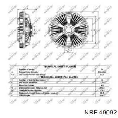 86144 Nissens embrague, ventilador del radiador