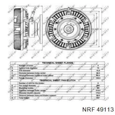 49113 NRF Embrague viscoso