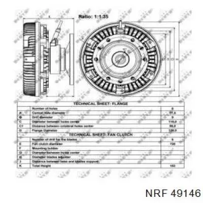 FM261 Fanmarket embrague, ventilador del radiador