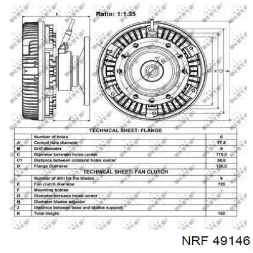Embrague, ventilador de refrigeración DAF 1742083 precio, desde 653,97 EUR