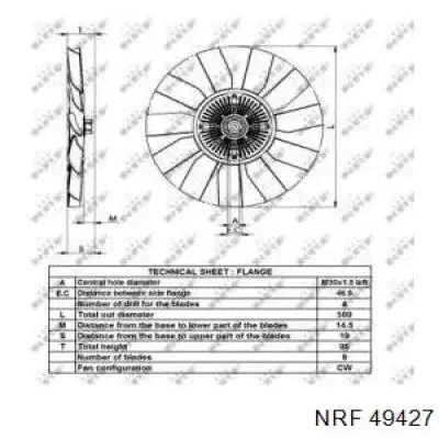 FM300 Fanmarket embrague, ventilador del radiador