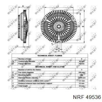 PFC0012 Patron embrague, ventilador del radiador