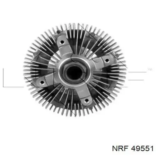 49551 NRF embrague, ventilador del radiador