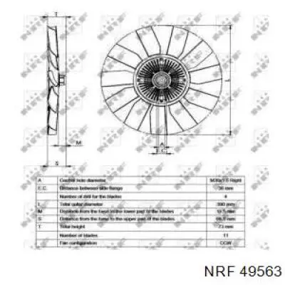 49563 NRF Embrague viscoso