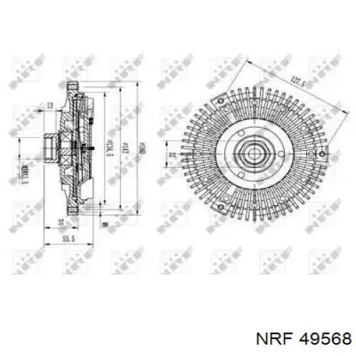 Comprar 49568 NRF Embrague viscoso de ventilador