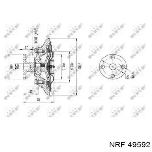 49592 NRF Embrague viscoso