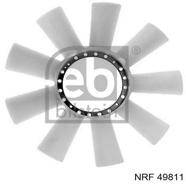 49811 NRF rodete ventilador, refrigeración de motor
