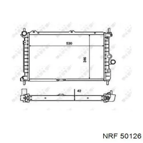 Comprar 50126 NRF Radiador de auto