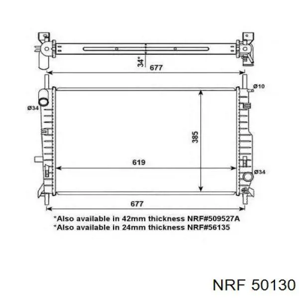 Radiador 50130 NRF