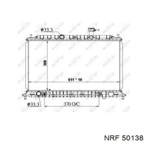 50138 NRF radiador