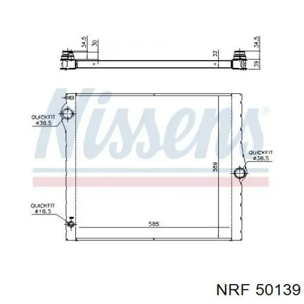 50139 NRF Refrigeración del motor