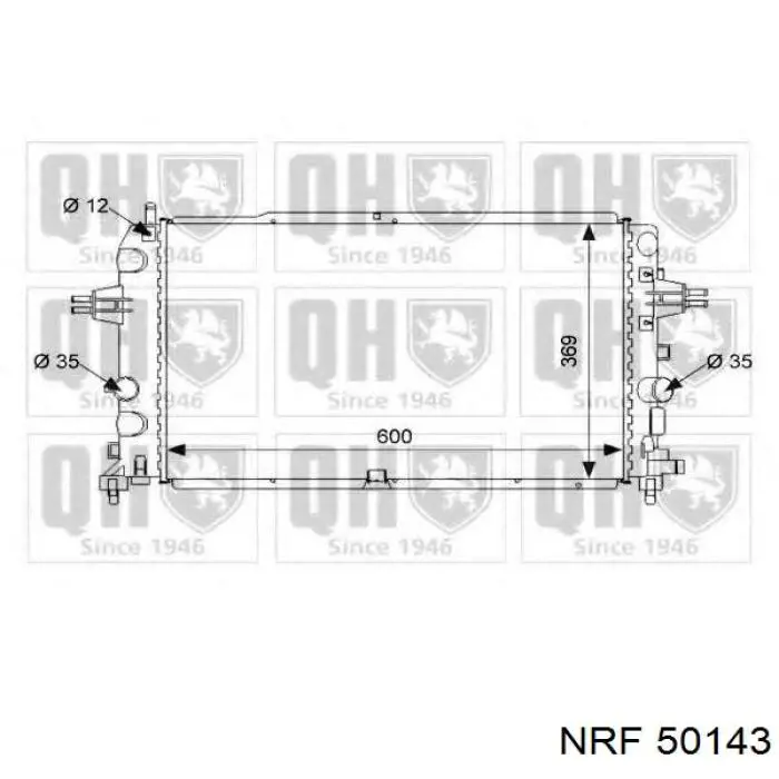 Água radiador NRF 50143 precio, desde 99,57 EUR