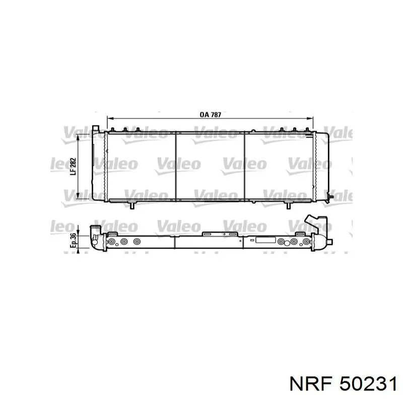 50231 NRF radiador