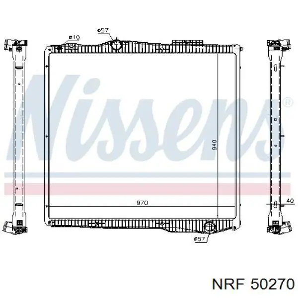 Comprar 50270 NRF Radiador de auto